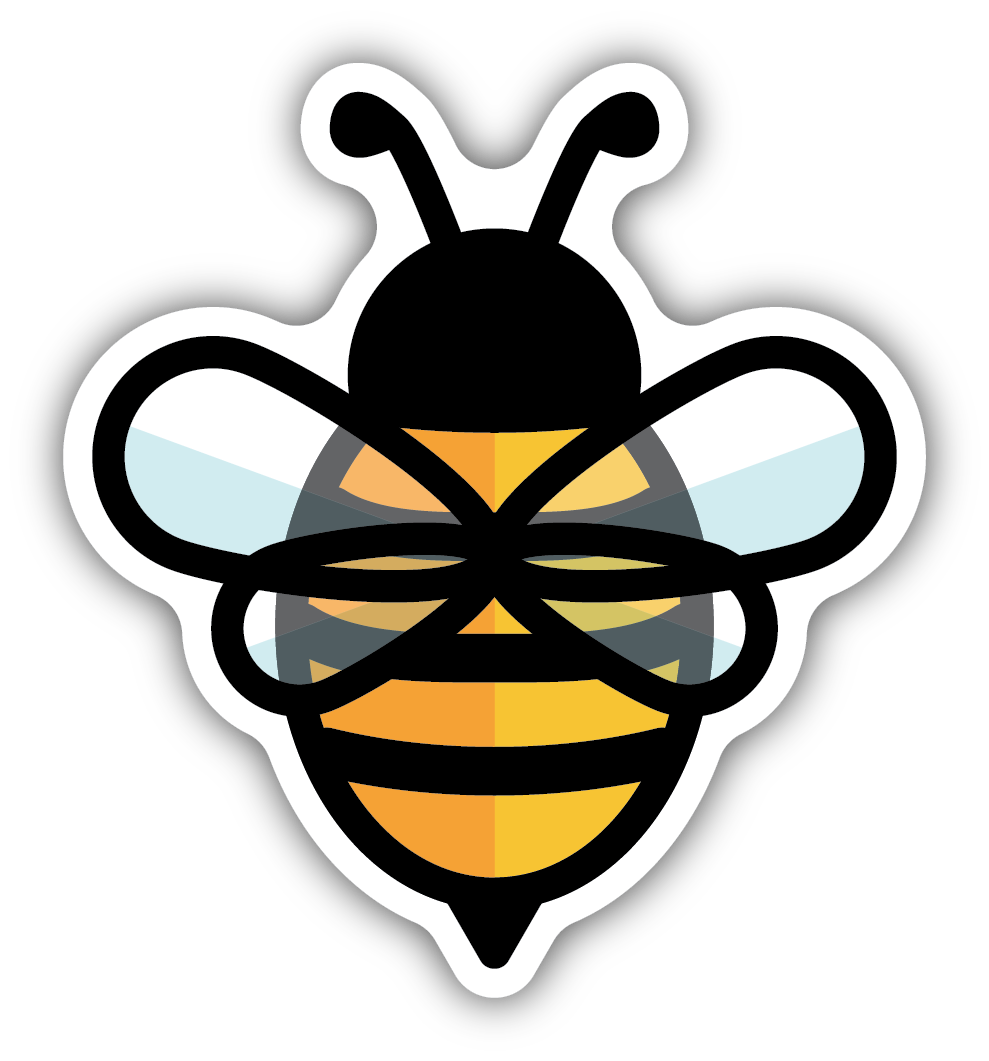 Bees Baseball Sticker for Sale by TheLakeEffect