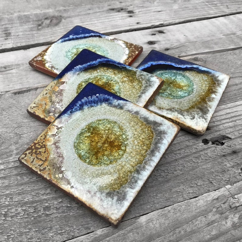 Ceramic Coasters, Pottery Drink Coasters
